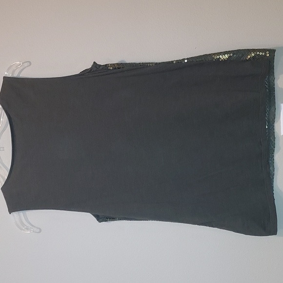 Coldwater Creek sequined front tank top blouse NWOT - Picture 2 of 7